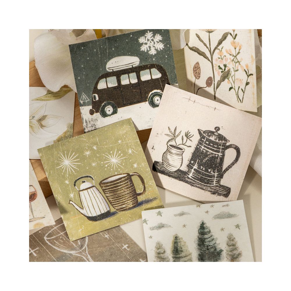 Textured Accessories Paper Sticker Notebook 40 psc 4 variants image 2