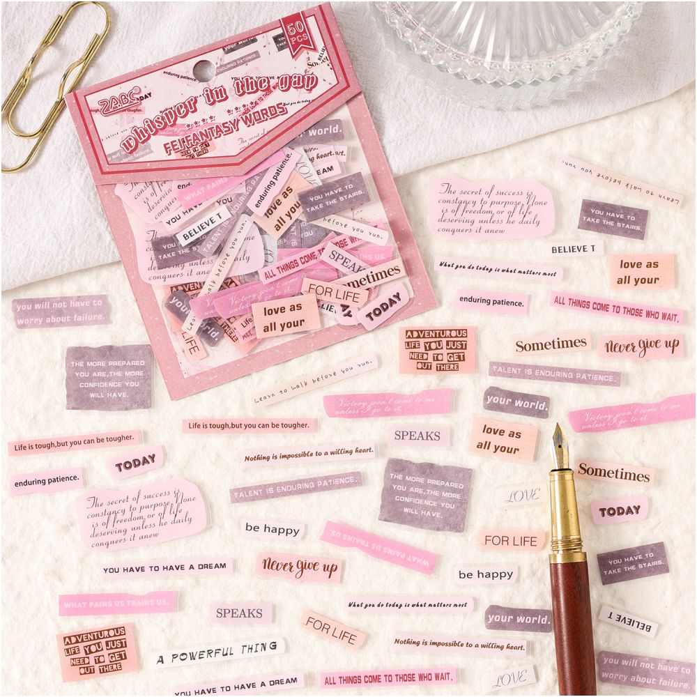 Whispers in the Gap Series Stickers 50 psc 6 designs image 2