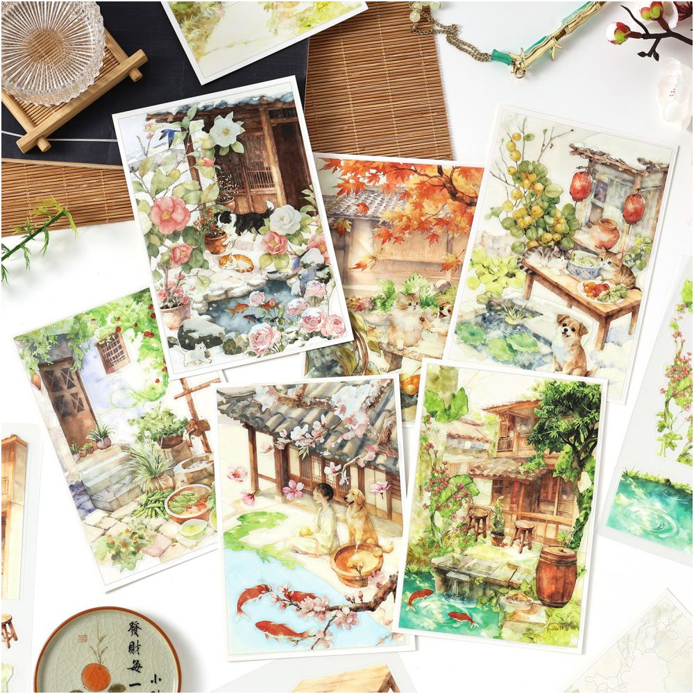 Twenty Four Seasons Series PET Stickers 3 sheets 12 designs image 2