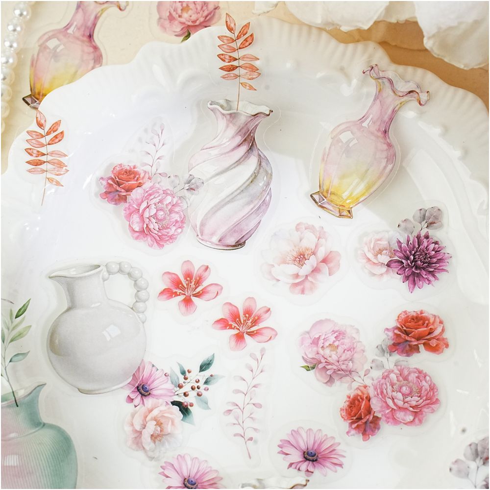 Hidden Flowers Series PET Sticker Pack 20 Sheets 6 Designs image 3