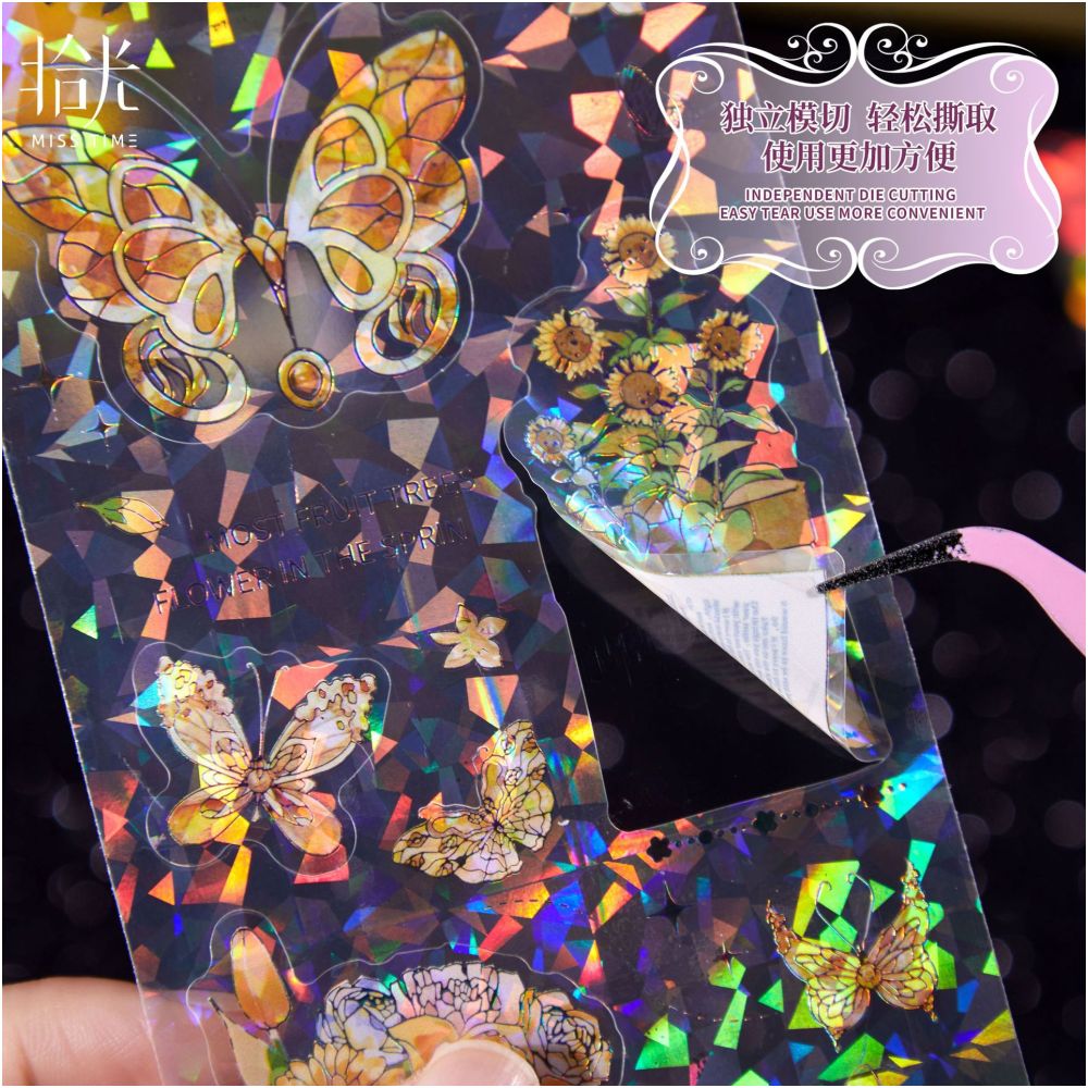 Dream Butterfly Series PET Stickers 3 sheets designs image 0