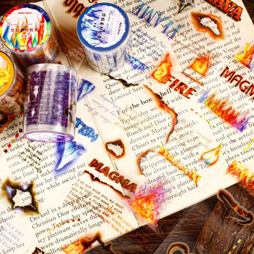 Flame Series PET tape 5cm x 2m 6 variants image 1
