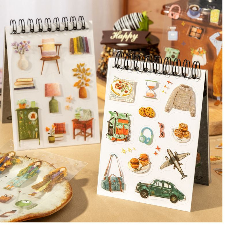 Dream Life Series PET Sticker Book 4 Designs 20 Sheets image 1