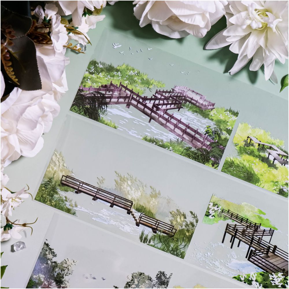 Spring Time Bridge PET Tape 10cm x 1m image 3