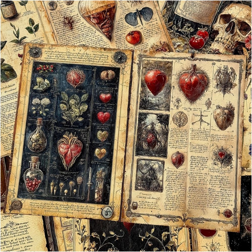 Gothic Rose Background Paper 12psc image 4