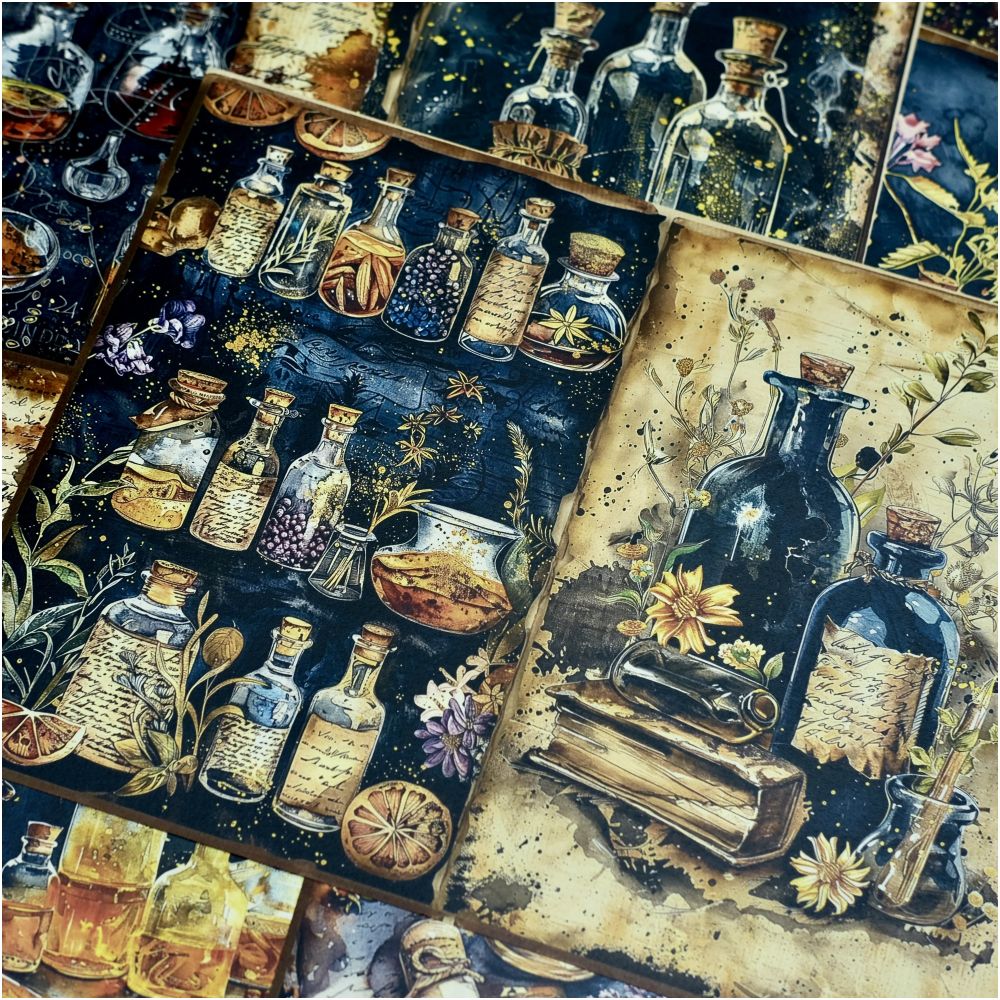 Magical Herb Background Paper image 2