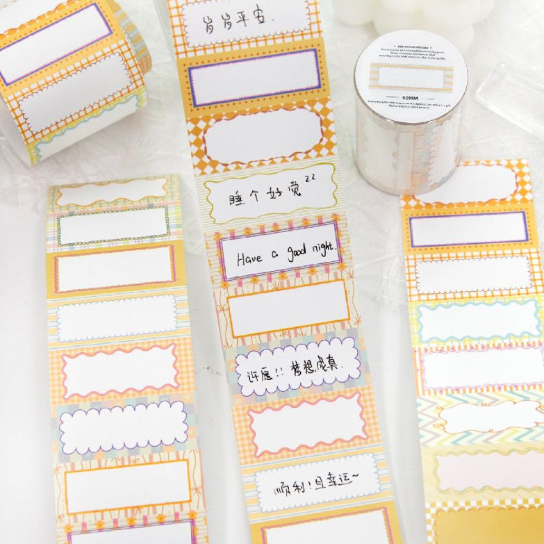 Notes Cloud Series Paper Tape 5cm x 2m 6 Designs image 3