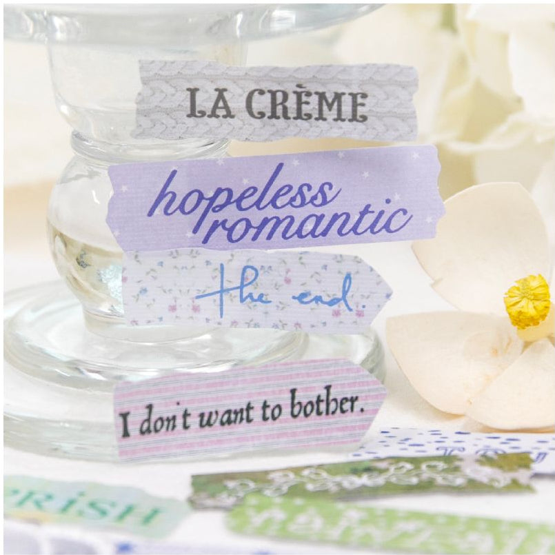 Fresh Text Style Paper Sticker Pack 6 Designs image 1