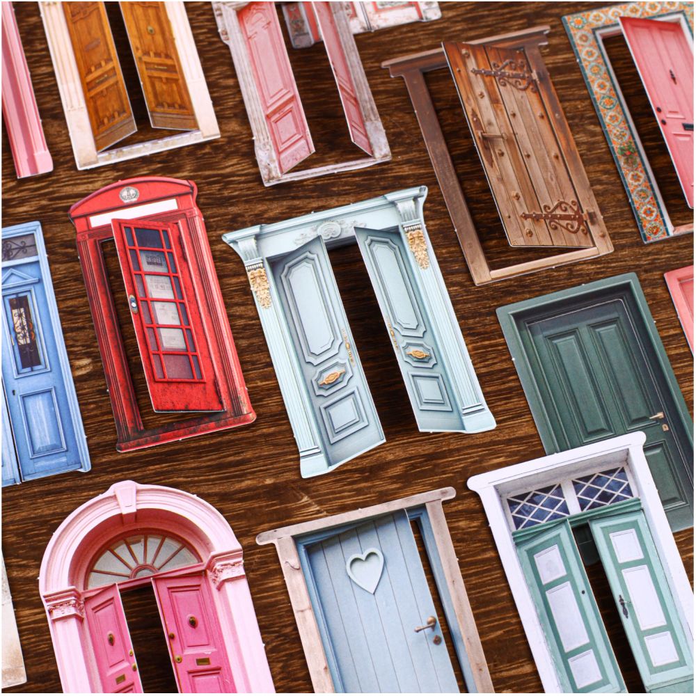 Vintage Door Series Material Paper 16 psc 6 variants image 2