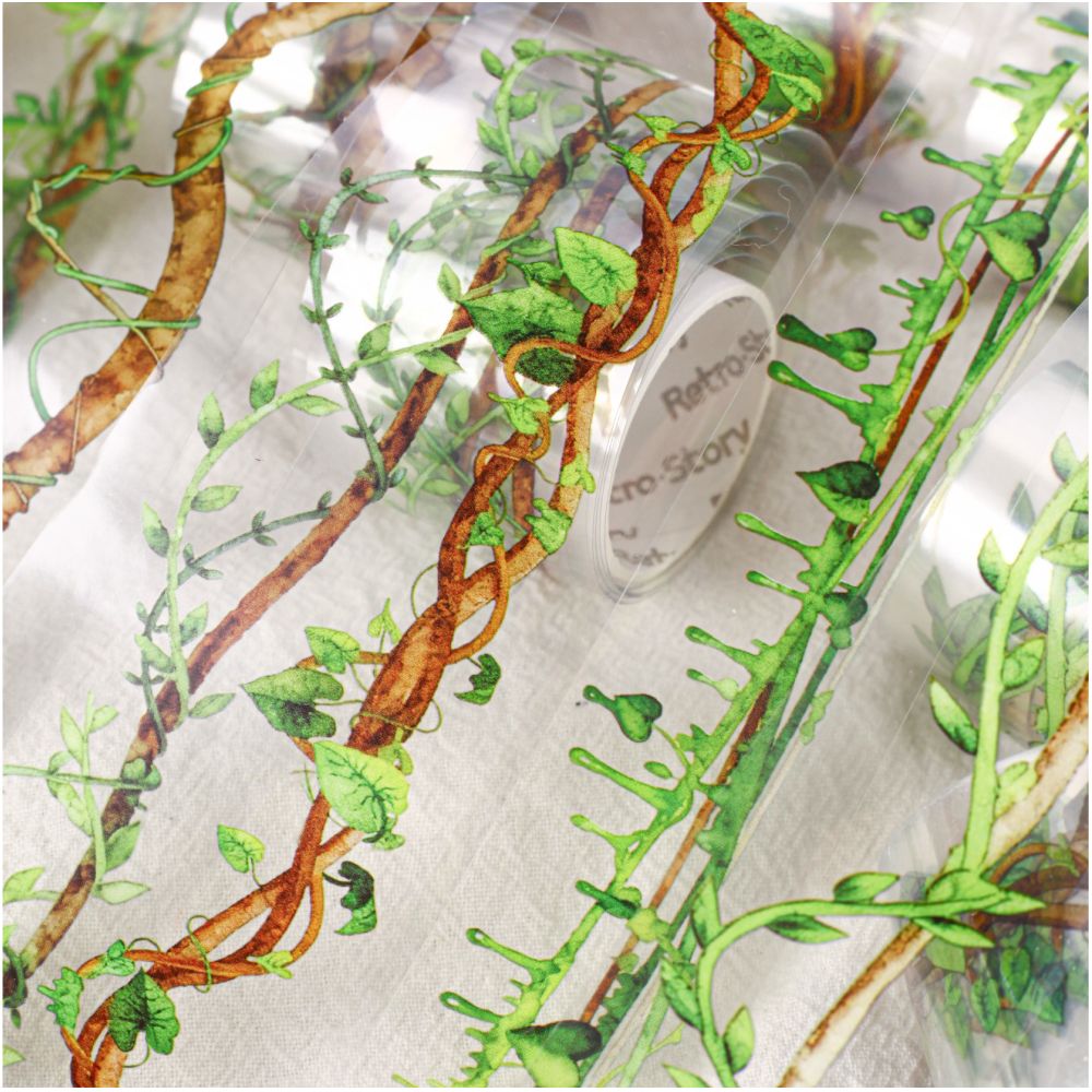 Plant Themed PET Tape 3 5cm x 2m 6variants image 0