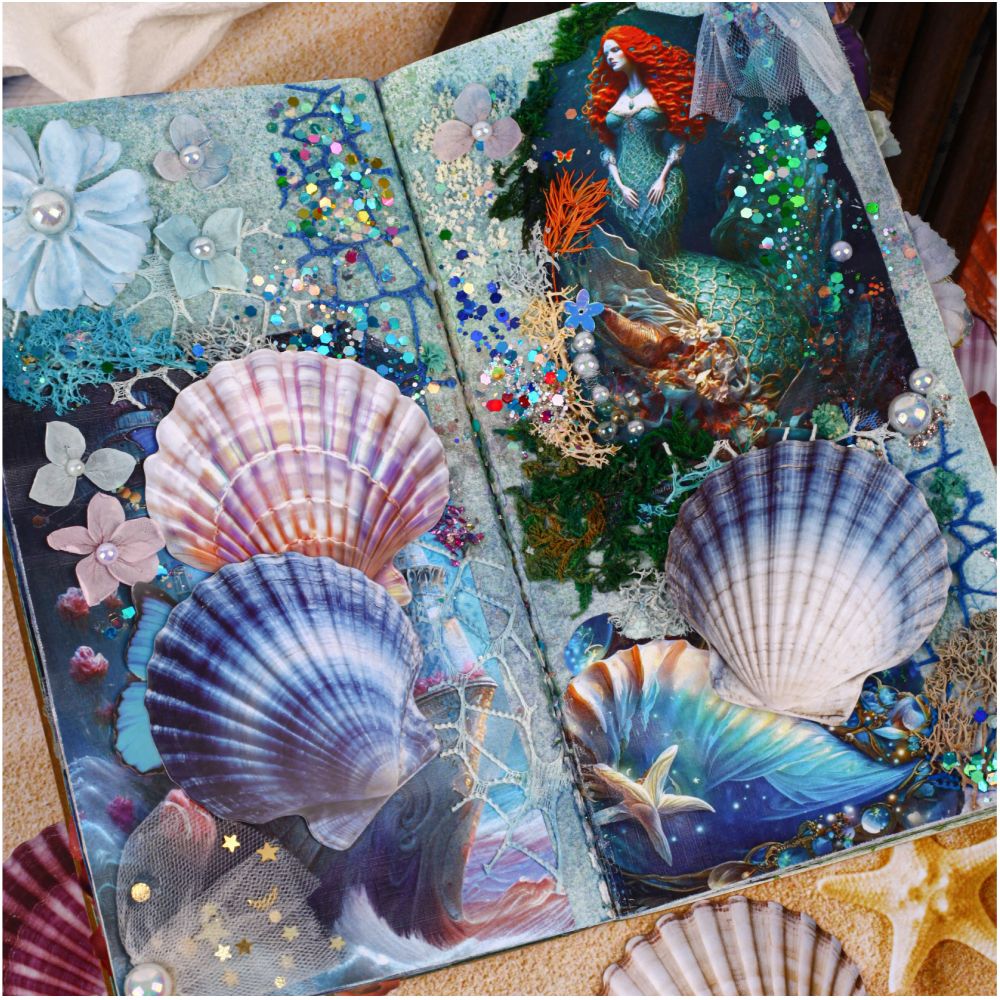 Seashell Series Hard Card Stickers 16 sheets 6 designs image 3