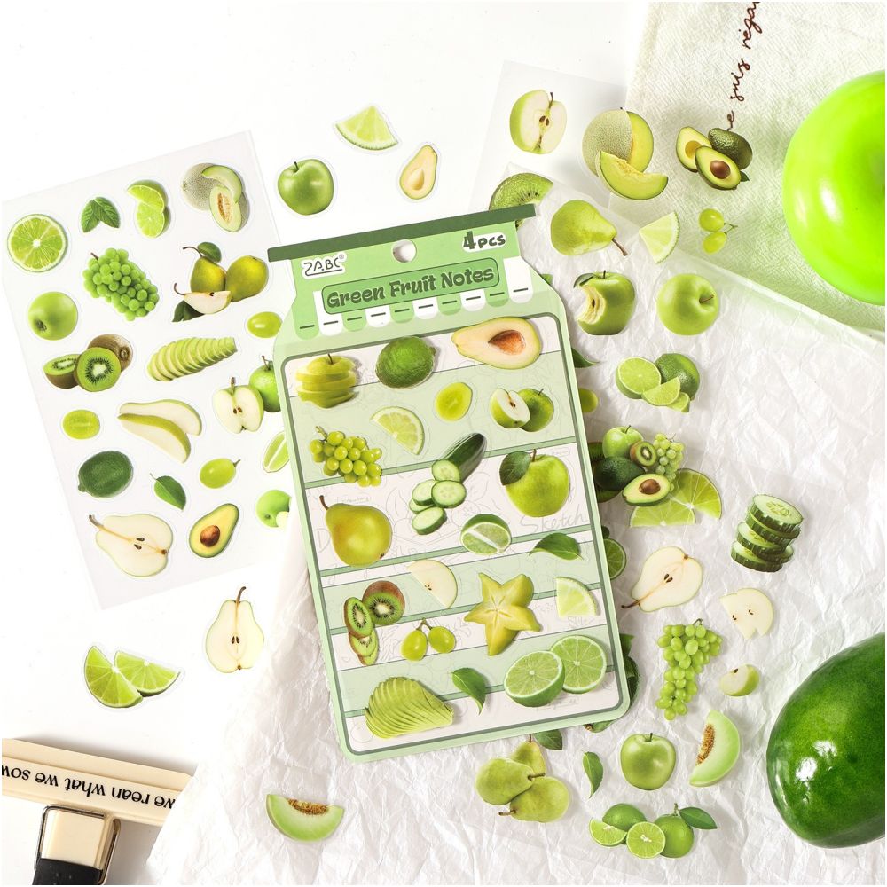 Fruit Fun Series PET Stickers 4sheets 6 variants image 1
