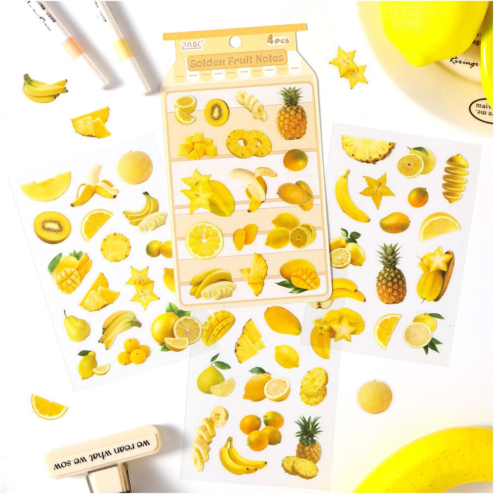 Fruit Fun Series PET Stickers 4sheets 6 variants image 2