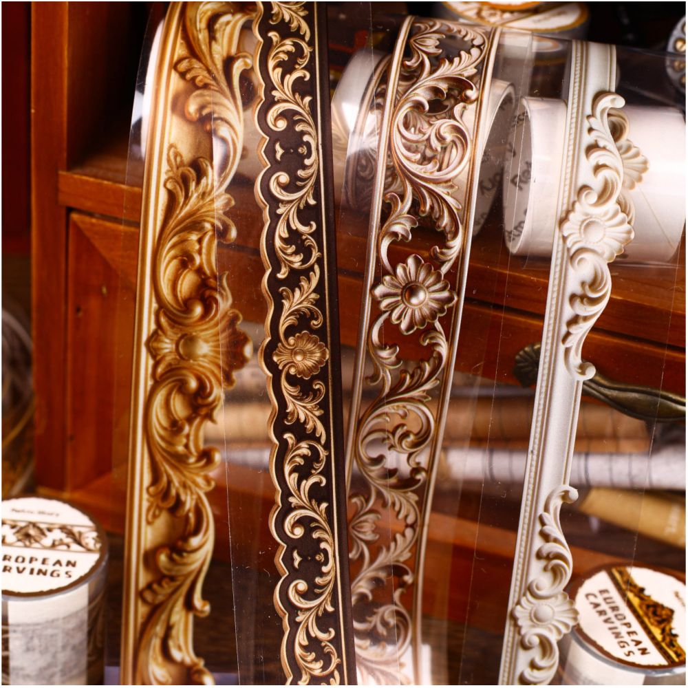 Vintage Carved Series PET Tape 3 5cm x 2m 6 Designs image 2