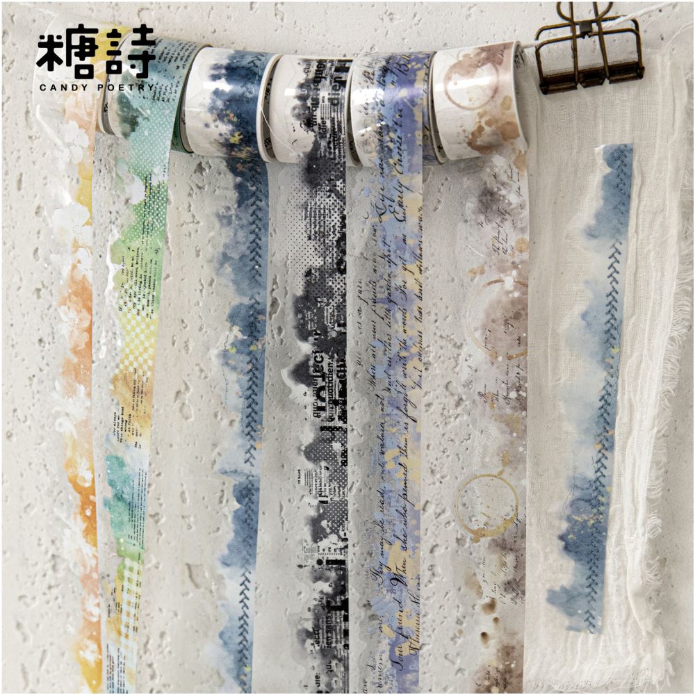 Ink and Color Words Series PET Tape 8 Styles 2 5cm x 2m image 0