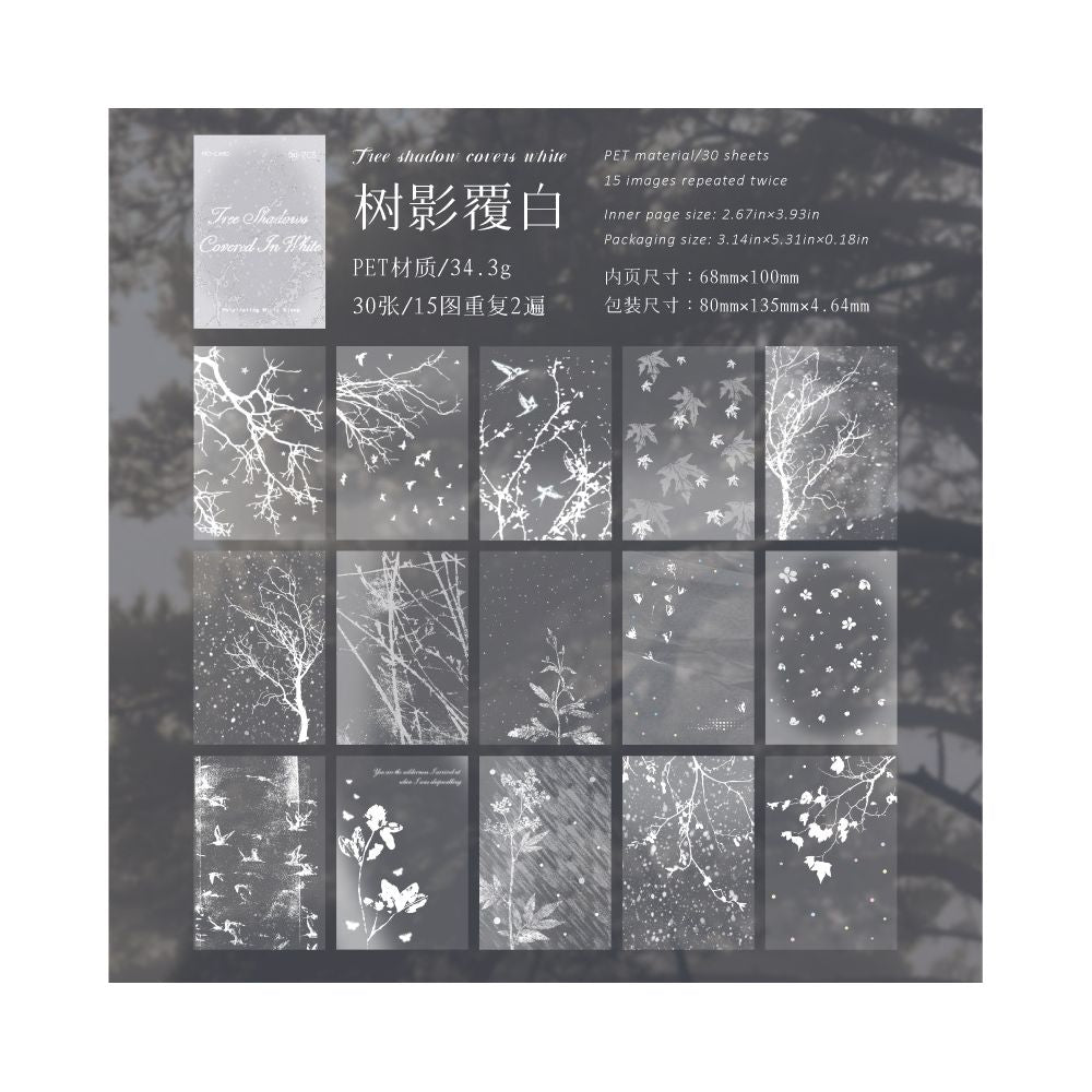 Mist Series PET Stickers 30 sheets 4 designs