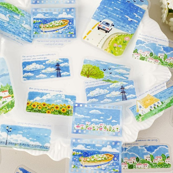 Landscape Scenery Theme PET Stickers 6 Styles image 1