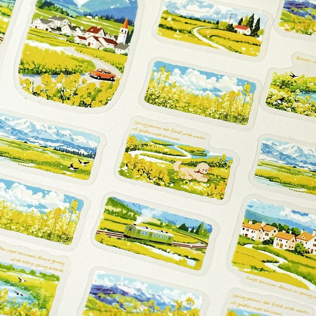 Landscape Scenery Theme PET Stickers 6 Styles image 2