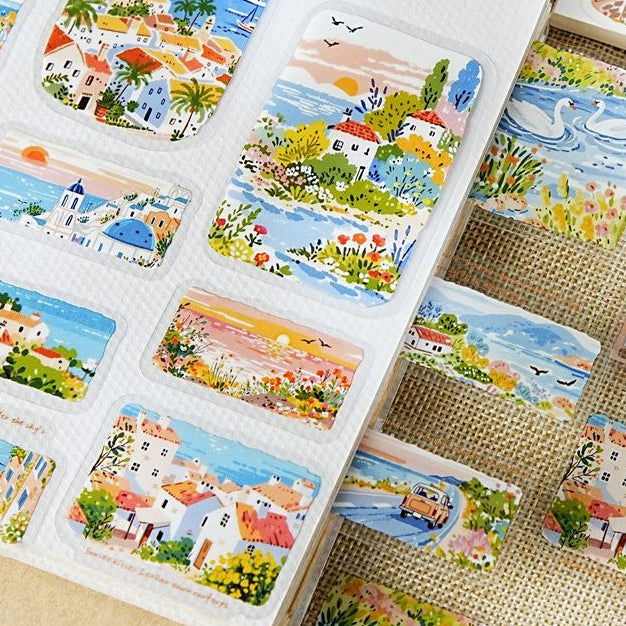 Landscape Scenery Theme PET Stickers 6 Styles image 3