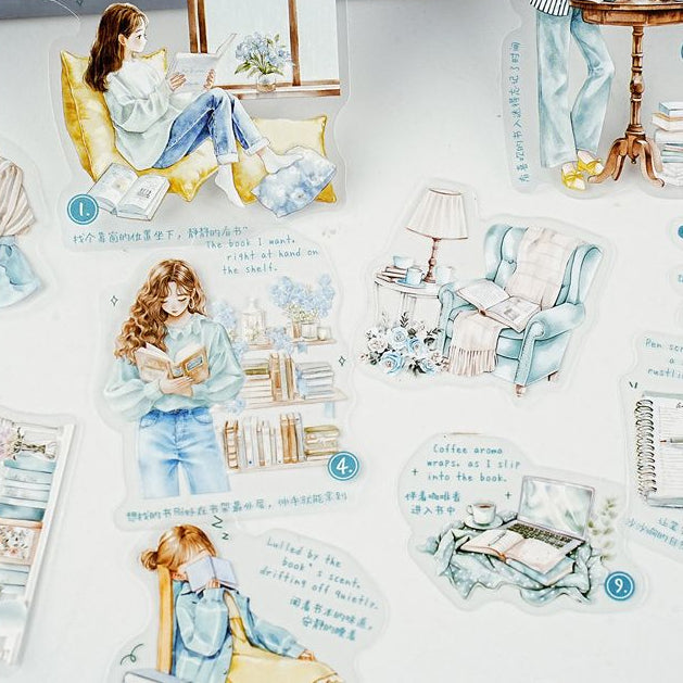 Character Designs Daily Life PET Stickers 6 Designs 15 Pcs image 1