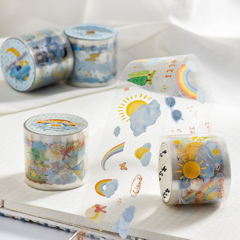 Weather Forecast Series PET Tape 6 Designs 3 5cm x 2m image 2