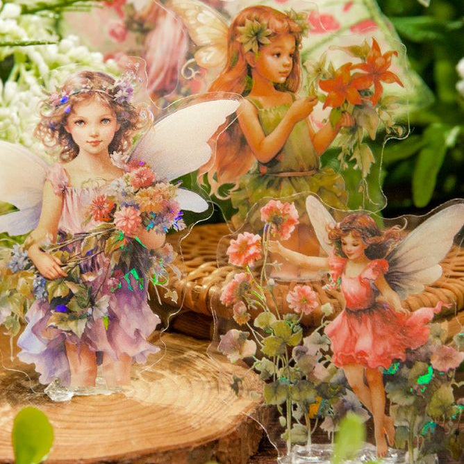 Mysterious Wonderland Series Fairy PET Stickers 4 Designs 30 Pcs image 0