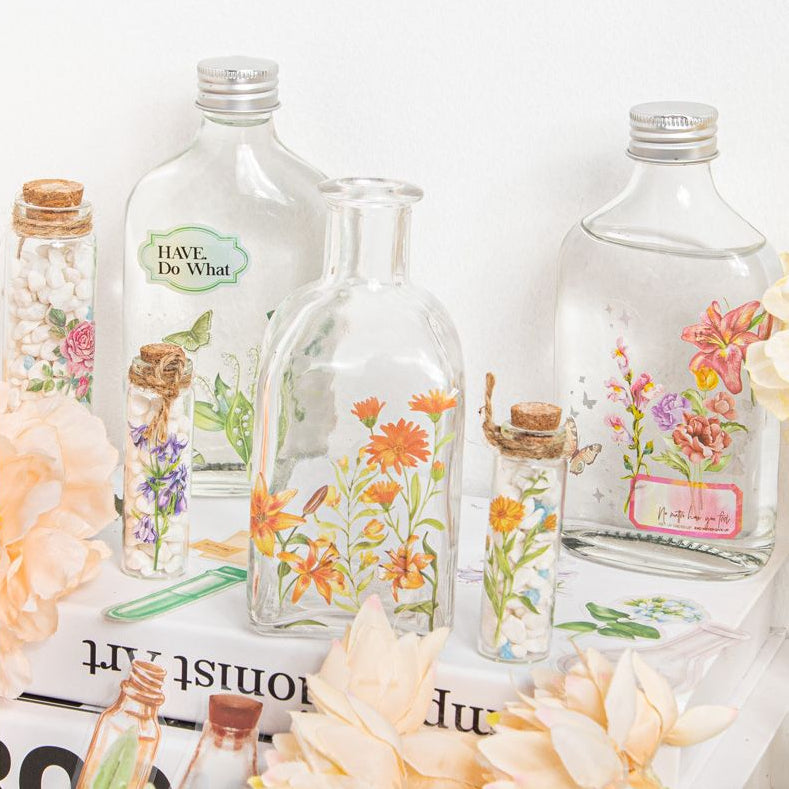 Floral Diary Series PET Stickers 20psc 6 Designs image 2