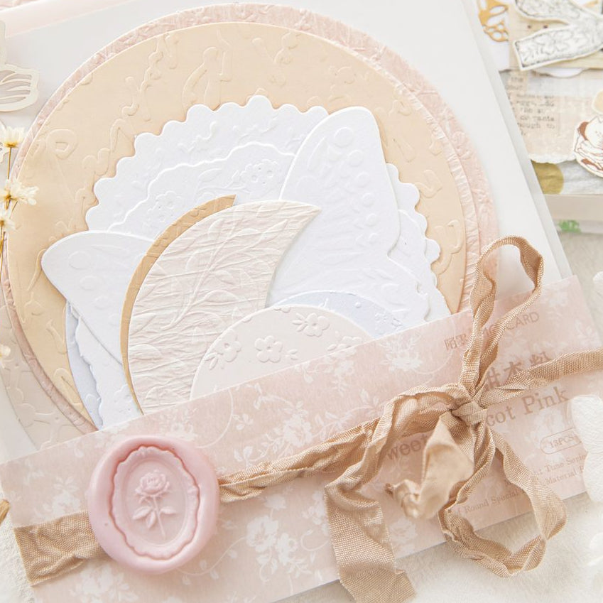 Moonlight Sonata Series Embossed paper 4 Designs 13 pcs image 3