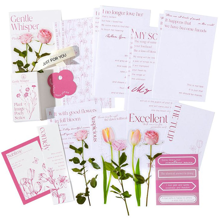 Plant Series Paper and PET Stickers pack 6 Styles