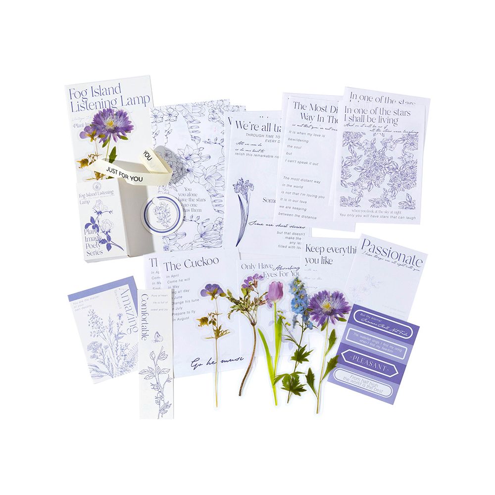 Plant Series Paper and PET Stickers pack 6 Styles