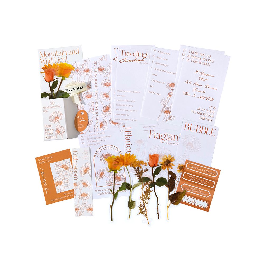 Plant Series Paper and PET Stickers pack 6 Styles