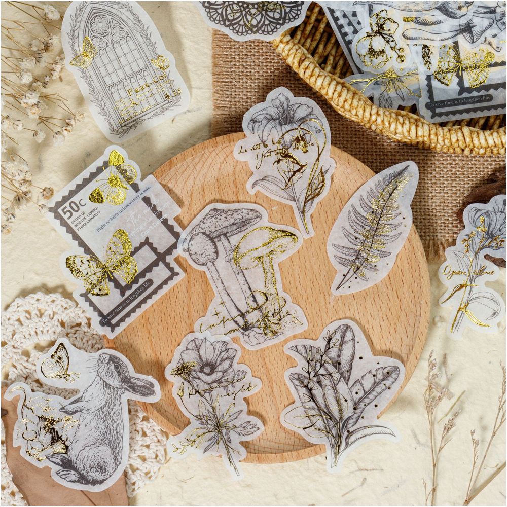 Plant and Flower Paper Stickers 20psc 4 Designs image 2