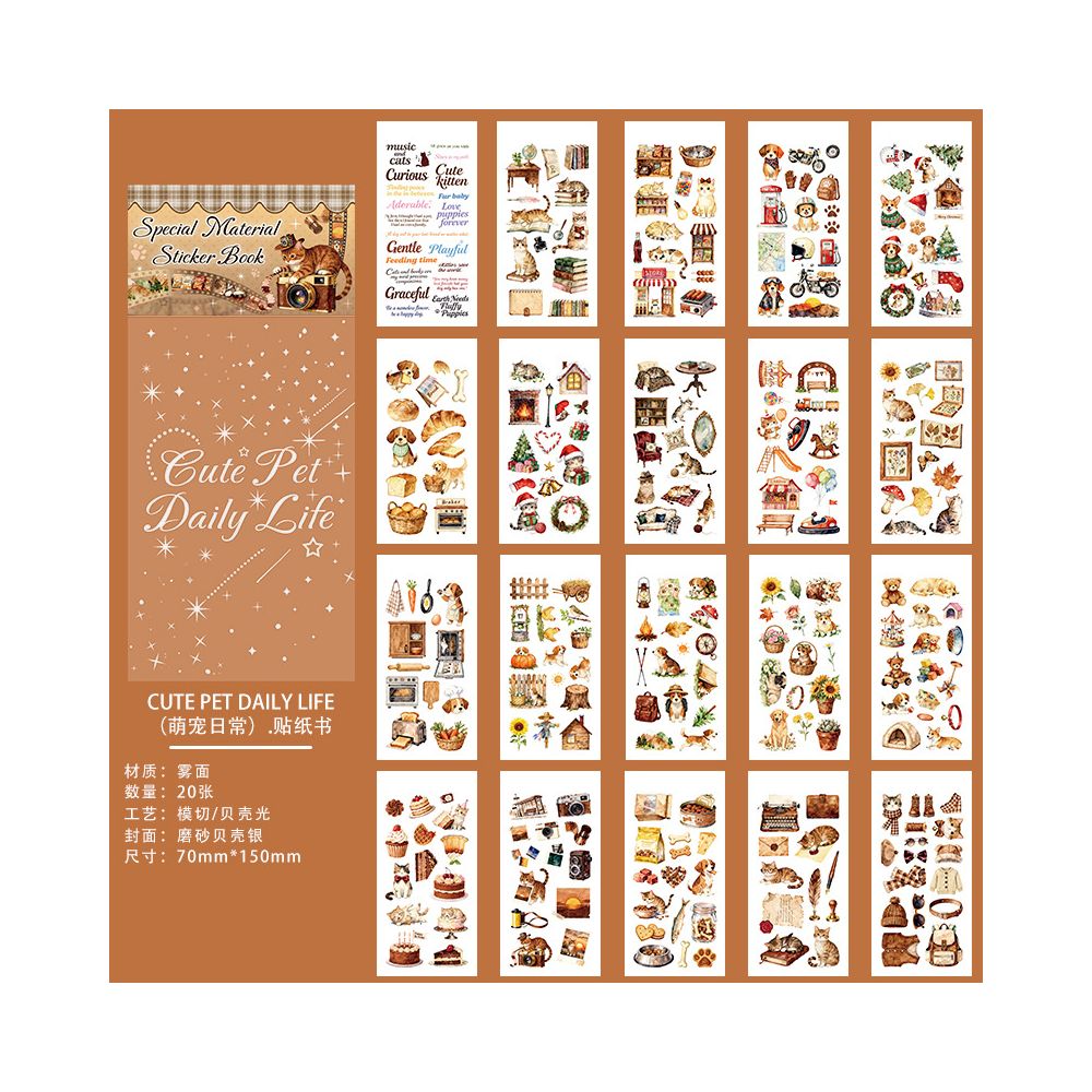 Daily life sticker book 3 styles 20 Sheets