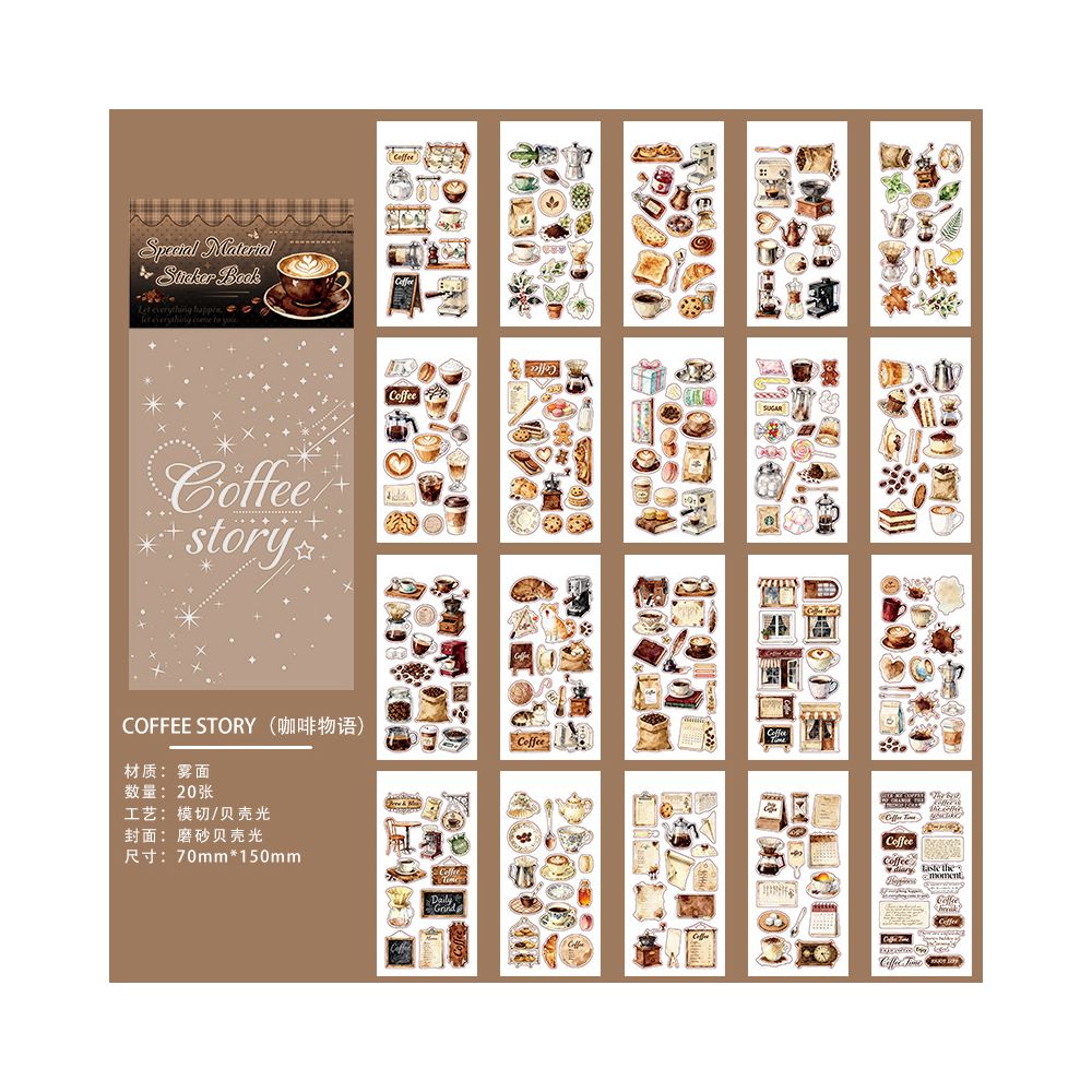 Daily life sticker book 3 styles 20 Sheets