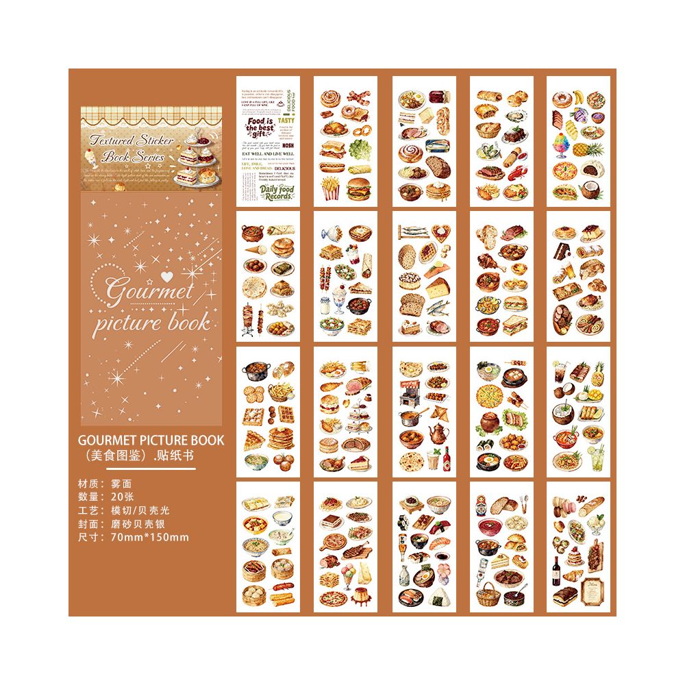Daily life sticker book 3 styles 20 Sheets