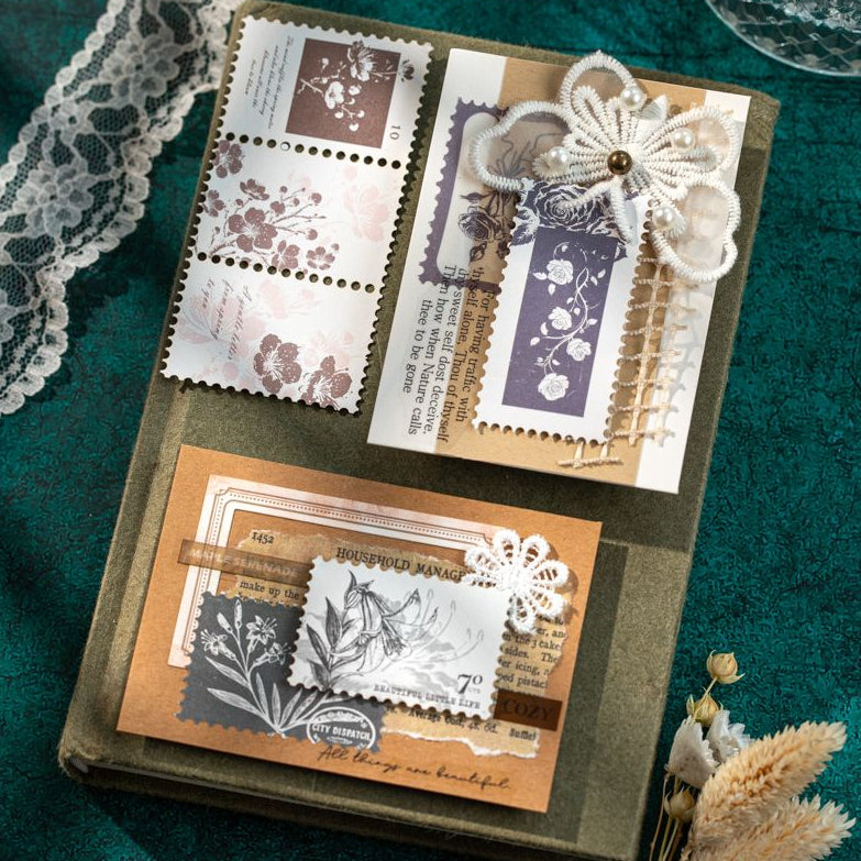 Plant Ticket Dual Material Paper Stickers 6 Styles image 3