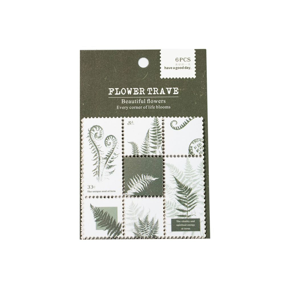 Plant Ticket Dual Material Paper Stickers 6 Styles image 4