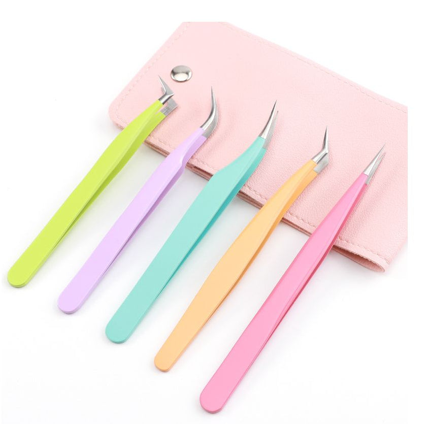 Stainless steel tweezers set 2 options image 2
