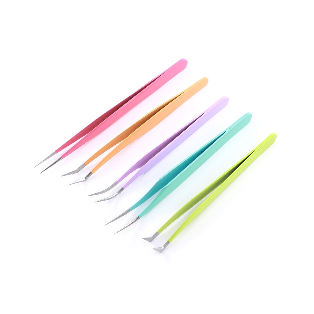 Stainless steel tweezers set 2 options image 3