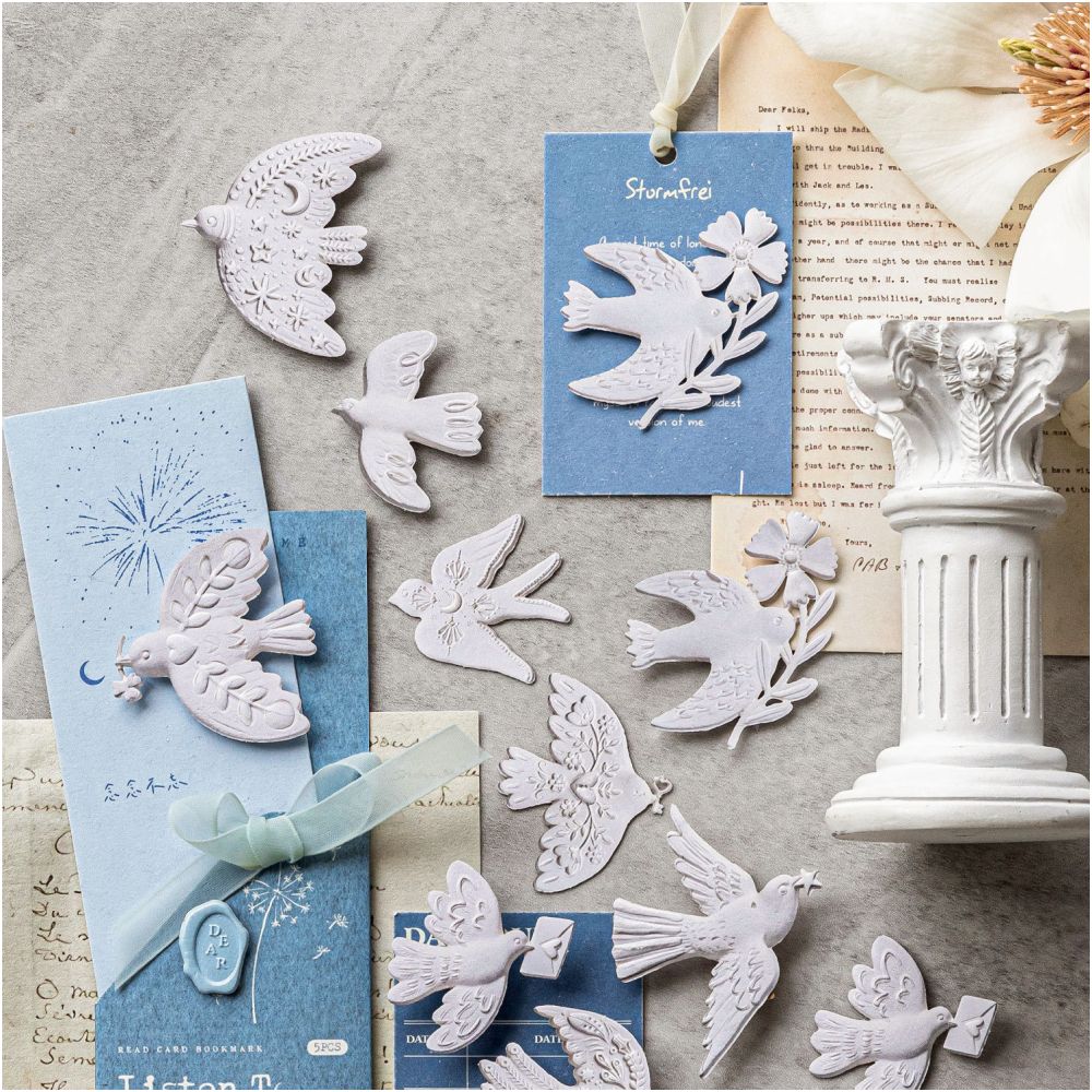 Vintage French Style Series Paper Stickers 20 psc 6 variants image 0