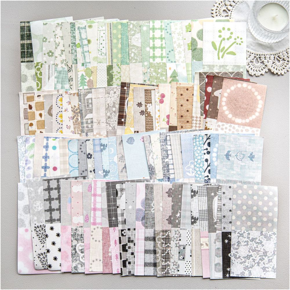 Faded Poem Series Material Paper 50 Psc 4 designs image 0