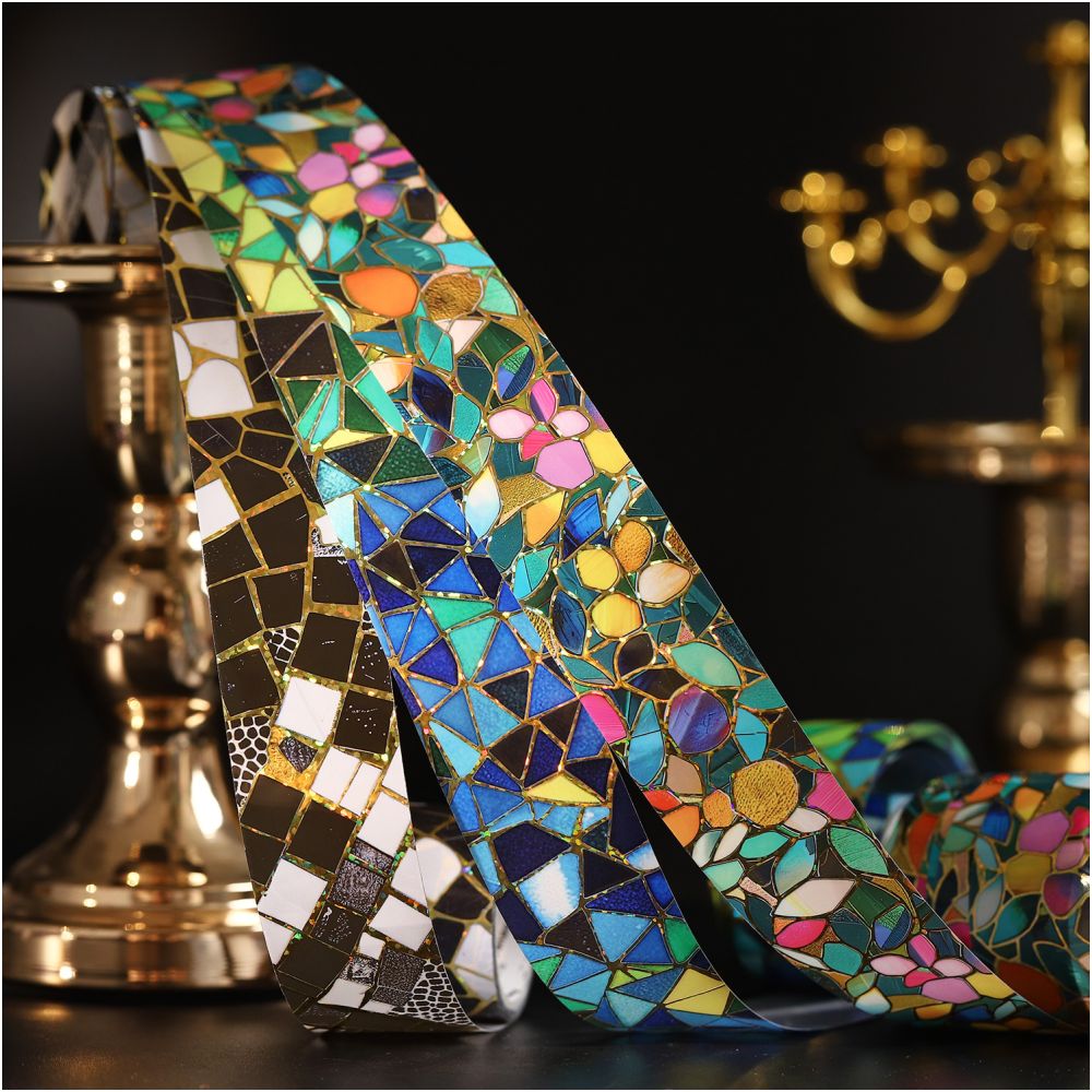 Color Brick Series PET Tape 3cm x 2m 6 Designs image 1