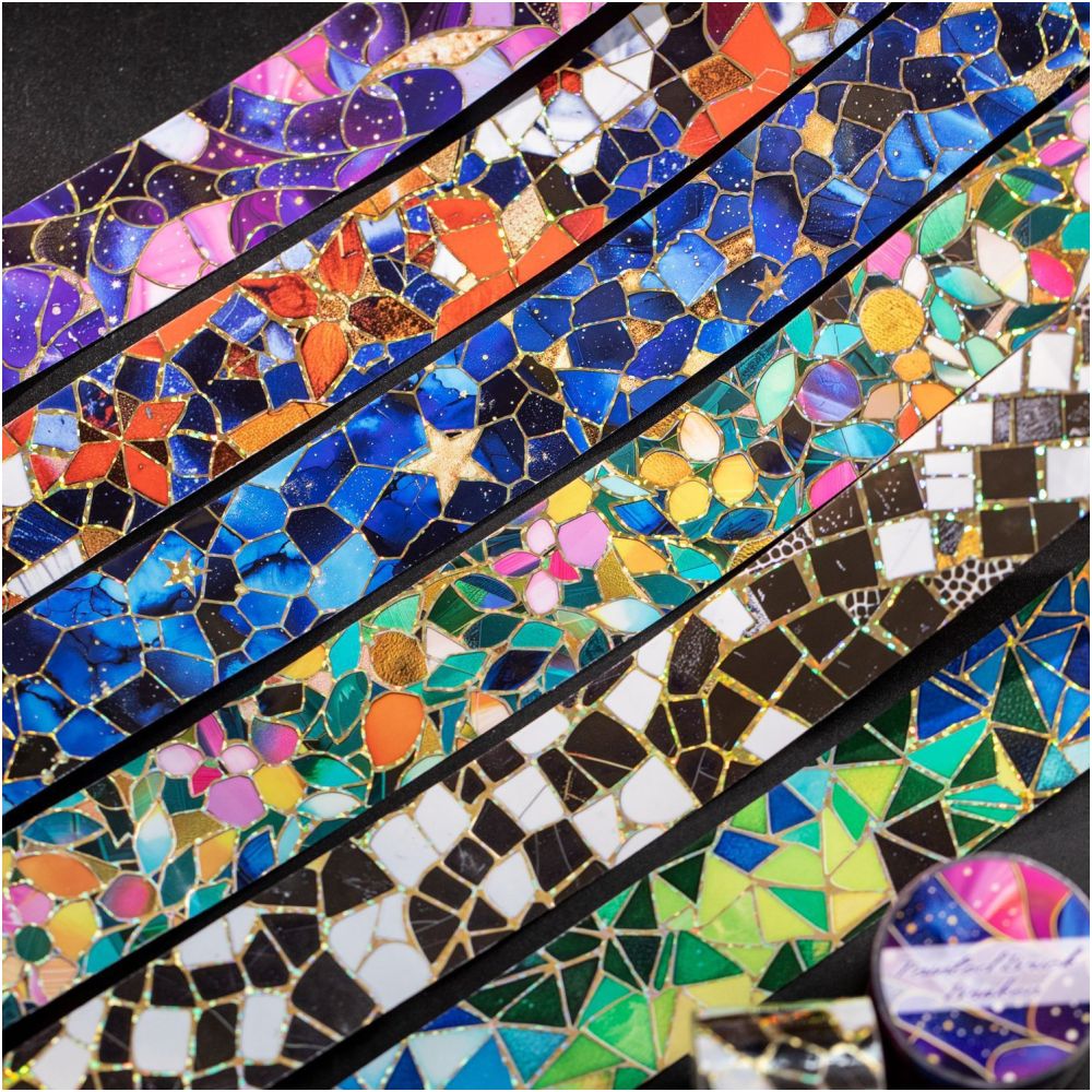 Color Brick Series PET Tape 3cm x 2m 6 Designs image 3