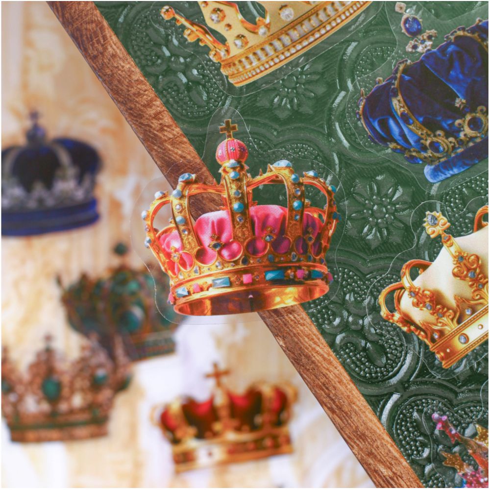Pack Crown Series PET Stickers 16 psc 6 Styles image 3