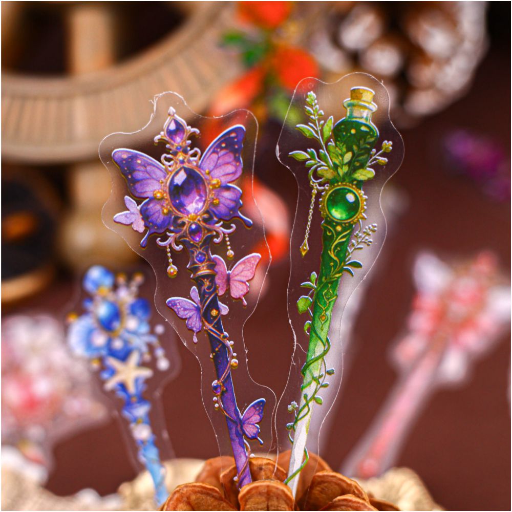 Arcane Wand Series PET Stickers 16 psc 6 designs image 1