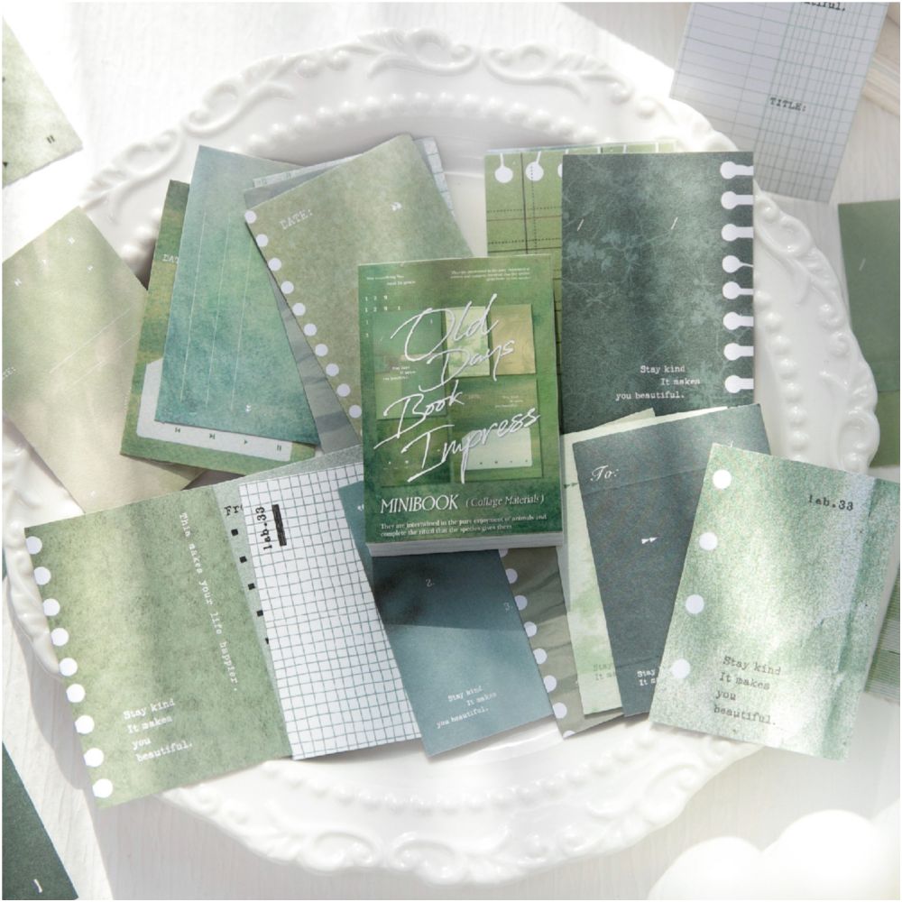Old Days Impression Series Paper Book 50 Sheets 6 Designs image 3