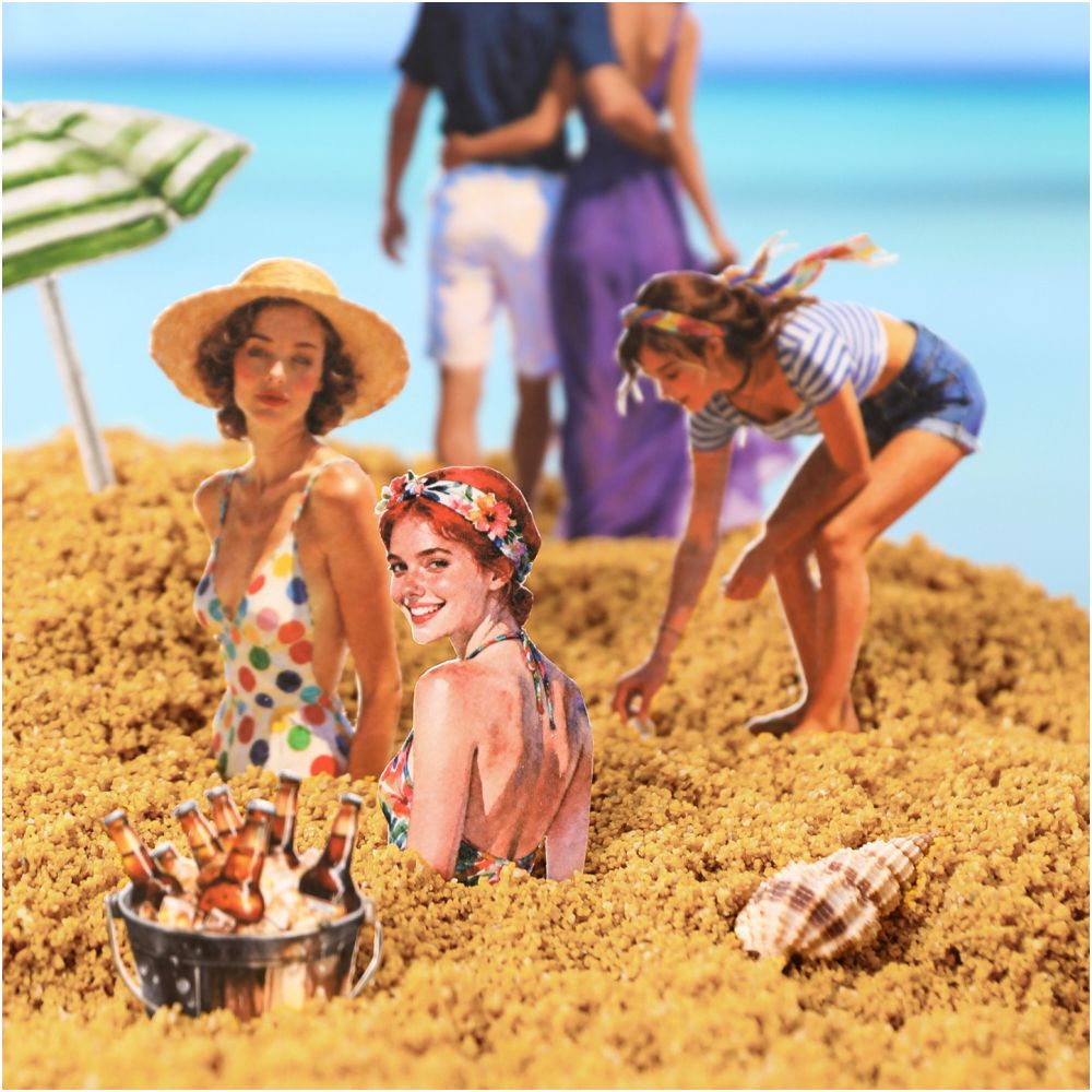 Beach Character Stickers Book 50 psc image 2