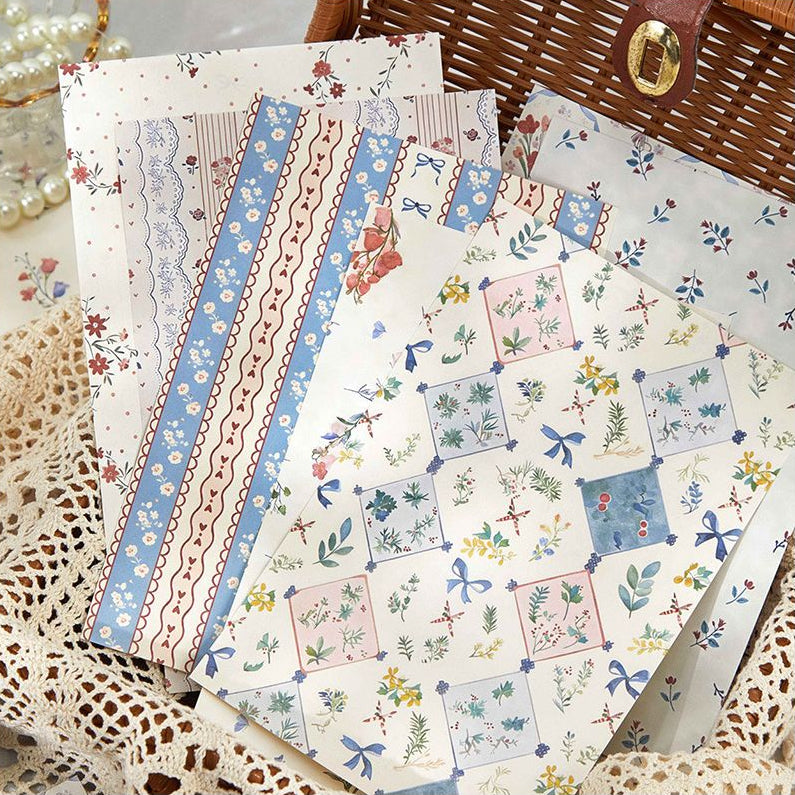 Grid Story Series Material Paper 30 Sheets 6 Designs image 1