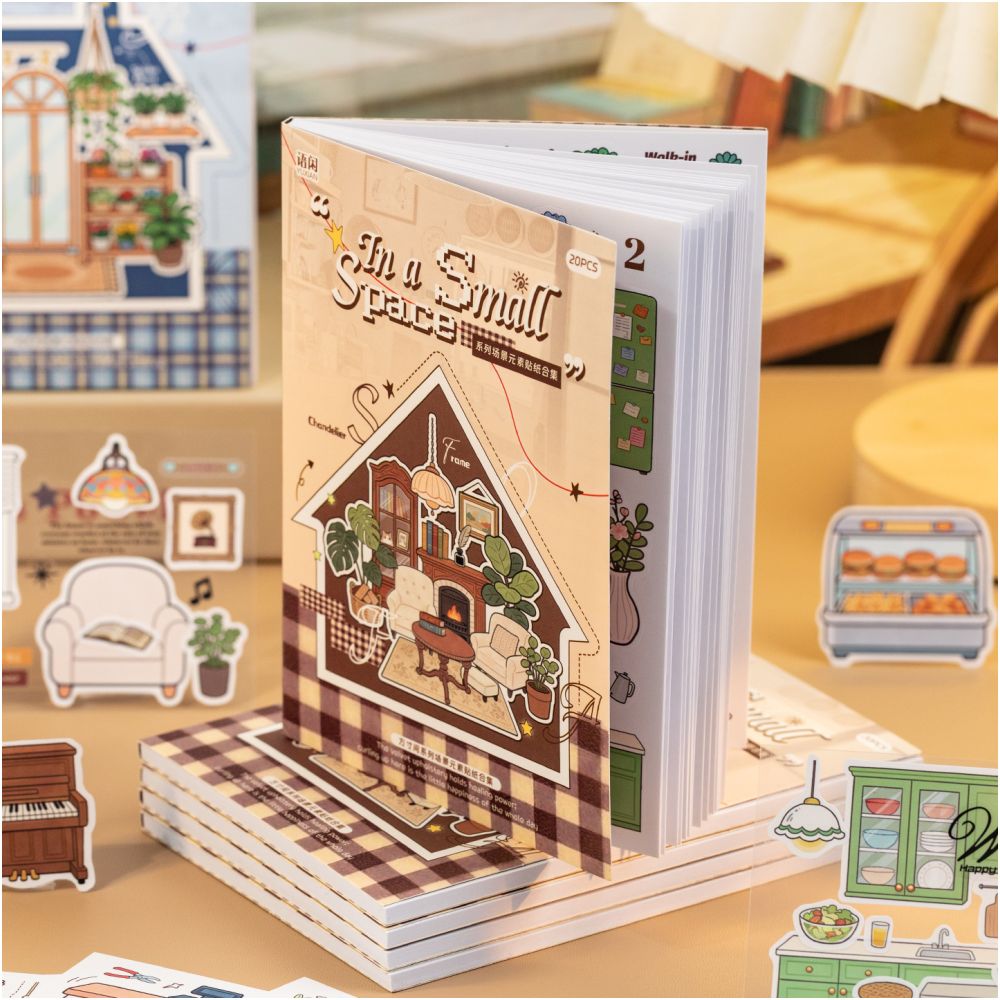 Soft Artwork Sticker Book 20 sheets 2 designs image 0