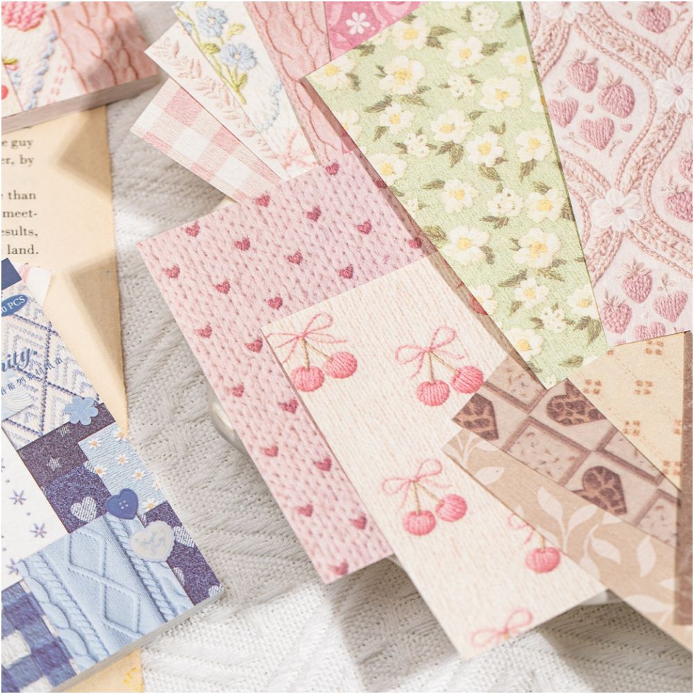 Floral Paper Series Stickers 50 Psc 4 Designs image 3